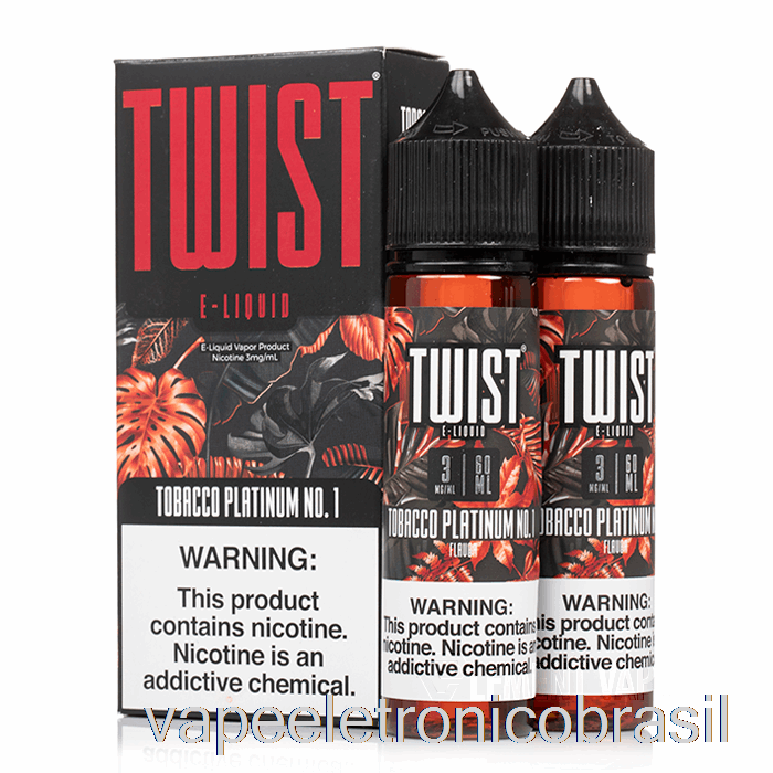 Vape Eletrônico Tabaco Platina No. 1 - Twist E-líquido - 120ml 6mg